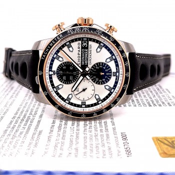 Chopard Grand Prix de Monaco Historique Rose Gold and Titanium Chronograph 168570-9001 - Beverly Hills Watch Company