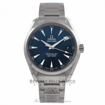 Omega Seamaster Aqua Terra 41MM Stainless Steel Blue Dial 231.10.42.21.03.003 45V2NP - Beverly Hills Watch Company Watch Store