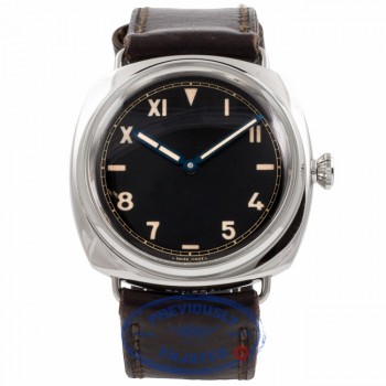 Panerai Radiomir 1936 Brown Dial 47MM Stainless Steel PAM000249 J2EULE - Beverly Hills Watch Company Watch Store