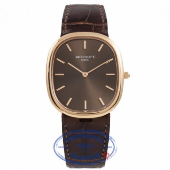 Patek Philippe Ellipse 18K Rose Gold Chocolate Dial 3738/100R-001 Z9YP06 - Beverly Hills Watch Company