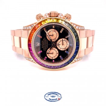 Rolex Daytona Everose Rainbowish Watch 116505 Q4V240 - Beverly Hills Watch Company