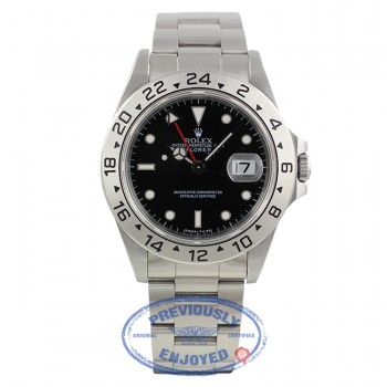 Rolex Explorer II Black Dial Stainless Steel 40MM Classic 16570 F90Y79 - Beverly Hills Watch Company