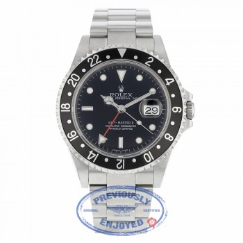 Rolex GMT-Master II Automatic 40mm Classic Stainless Steel 16710 AE2XL1 - Beverly Hills Watch Company