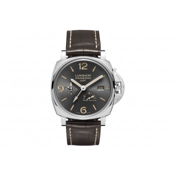 Panerai Luminor Due GMT Power Reserve Grey Dial PAM00944 - Beverly Hills Watch Company