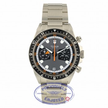 Tudor Heritage Chronograph Grey / Black 70330N 2X5WPP - Beverly Hills Watch Company