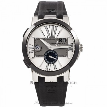 Ulysse Nardin Executive Dual Time Automatic Stainless Steel 243003/421 P6B3HC - Beverly Hills Watch Company Watch Store