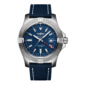Breitling Avenger GMT 45mm Stainless Steel Blue Dial A32395101C1X1 - Beverly Hills Watch Company