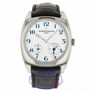 Vacheron Constantin Harmony Dual Time 40mm White Gold 7810S/000G-B050 ZKFLZL - Beverly Hilss Watch Company