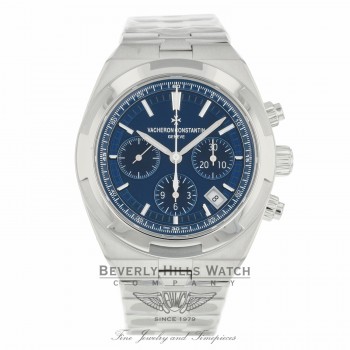 Vacheron Constantin 42.50mm Overseas Chronograph Automatic Blue Dial 5500V/110A-B148 WH4LM3 - Beverly Hills Watch