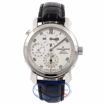 Vacheron Constantin Malte Dual Time Regulator White Gold 42005/000G 4KAGLP - Beverly Hills Watch Company Watch Store
