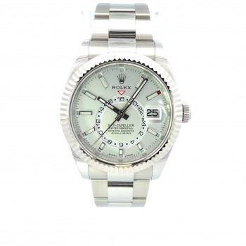Rolex Sky-Dweller 42mm Stainless Steel White Dial 326934 - Beverly Hills Watch Company