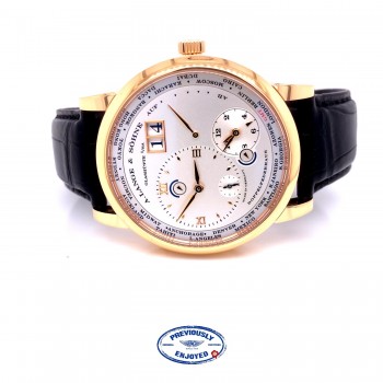 A. Lange & Sohne 1 Time Zone 41.9mm Rose Gold 116.032 XJDC7L - Beverly Hills Watch Company