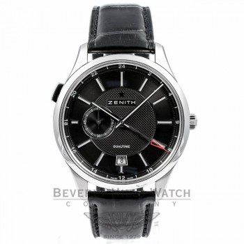 Zenith Captain Elite Dual Time GMT Watch 03.2130.682.22.C493 Beverly Hills Watch Company