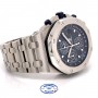 Audemars Piguet Royal Oak Offshore 42mm Stainless Steel Anniversary Blue Dial 26237ST.OO.1000ST.01 J7FXEC - Beverly Hills Watch Company
