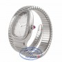 Bulgari Serpenti Tubogas 35MM Stainless Steel Silver Dial Diamond SP 35 S K6T9RC - Beverly Hills Watch Comapny Watch Store