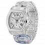 Cartier Roadster XL Stainless Steel Bracelet Silver Roman Numeral Dial W62019X6 JL32WD - Beverly Hills Watch Company 