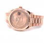 Rolex Day Date II 41mm Rose Gold President Pink Roman 218235 - Beverly Hills Watch Company