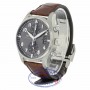 IWC Pilot Spitfire Ardoise Gray Dial Stainless Steel 43MM Brown Alligator Strap IW387802 CHVK2E - Beverly Hills Watch Company