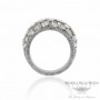 18k White Gold Handcrafted Rose Cut Diamonds DRF05159-40746 12252 - Beverly Hills Watch