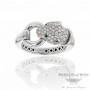 Naira & C 18K White Gold Diamond Panther Head CCMI0281/13/ring-W ZX0NVT - Beverly Hills Jewelry Store