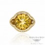 Cats Eye Diamond Citrine Ring Naira & C AMKE2A - Beverly Hills Watch