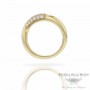 Naira & C 18k Yellow Gold Crossover Diamonds Ring RD-R256-3286/R 77UY0F - Beverly Hills Jewelry Store