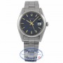 Rolex Oyster Date 34mm Stainless Steel Deep Blue Dial Gold Plated 540561 8TC420 - Beverly Hills Watch Company